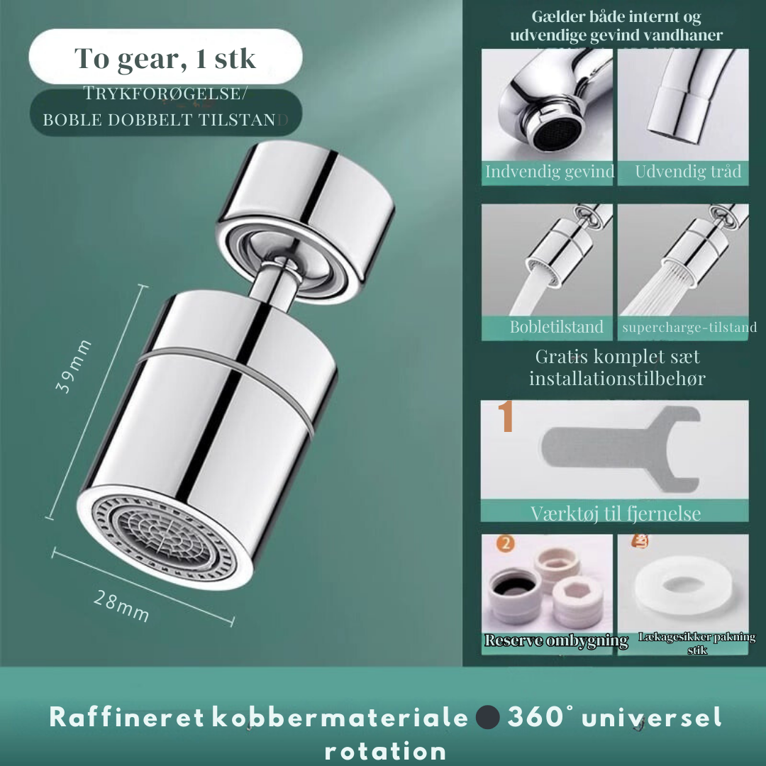 HaneFlex™ | 360-Graders Vandhaneudløb