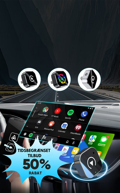 AutoSync™ | Trådløs CarPlay & Android Auto