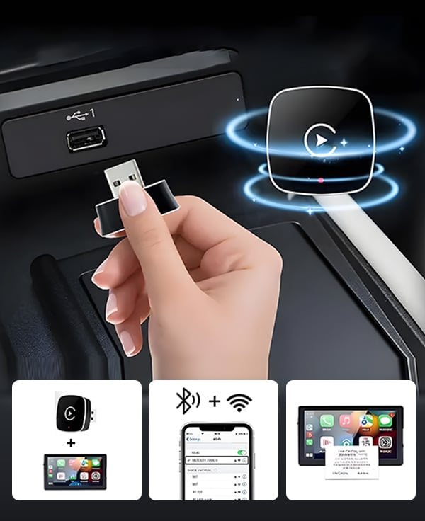 AutoSync™ | Trådløs CarPlay & Android Auto